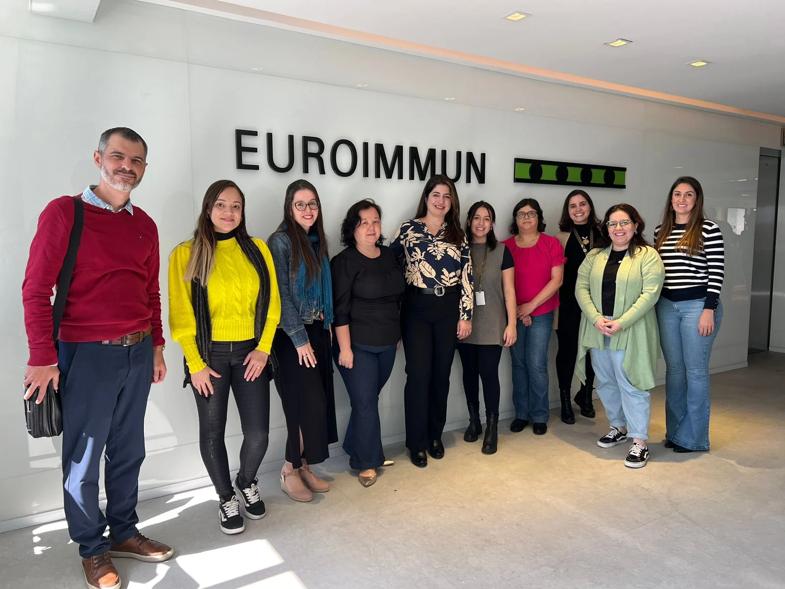 Grupo em atividade na Euroimmun