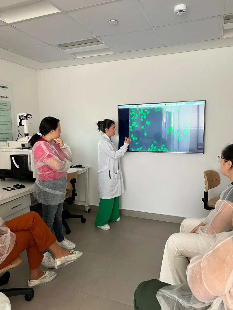 Treinamento de imunofluorescência com análise de padrões